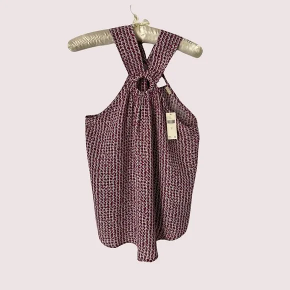 ❤️HOST PICK❤️ NWT Maeve Anthropologie Keyhole Tank Top Size 14 - Picture 2 of 7